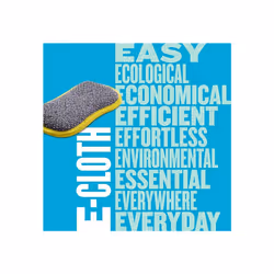 E-Cloth Pack of 1 Washing Up Pad Non-scratch Kitchen Scrub Sponge Washable & Reusable 100 Wash Promise Yellow