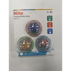 Nuby Floating Bubbly Buds Baby Bath Toy Sensory Play Easy to Hold Easy Clean