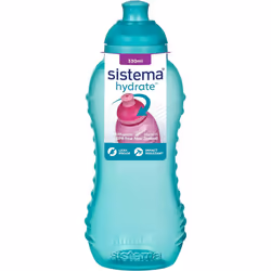 Sistema Twist 'n' Sip Squeeze Kids Water Bottle For School | Leakproof Plastic Water Bottle | 330 ml | BPA-Free | Assorted Co ...