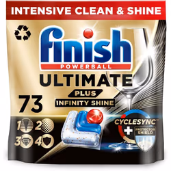Finish Ultimate Plus Infinity Shine Dishwasher Tablets bulk |Scent Fresh 73 Dishwasher Tabs For Unbeatable Clean & Diamond Sh ...