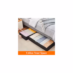 Lifewit clothes underbed storage bag 2 Packs 55L Black
