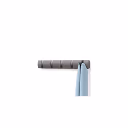 Umbra 5 Flip Wall Mounted Floating Rack ? Modern, Sleek, Space-Saving Hanger with Retractable Hooks to Hang Coats, Scarves, P ...