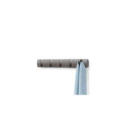 Umbra 5 Flip Wall Mounted Floating Rack ? Modern, Sleek, Space-Saving Hanger with Retractable Hooks to Hang Coats, Scarves, Purses and More,