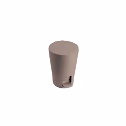 TATAY Diabolo Bathroom Bin, Polypropylene, Mink, One Size