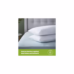 Silentnight Anti-Allergy Pillows 2 Pack ? Soft Medium Support Anti Bacterial, Bed Hotel Pillows for Back, Stomach and Side Sleepers, White