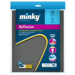 Minky Reflector Ironing Board Cover, Heat-Reflective Iron Board Cover, Large Ironing Board Covers 125 x 45 cm, Drawstring Ironing Board Cover, Foam