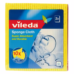 Vileda Super Absorbent Sponge Cloth, Pack of 3