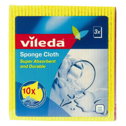 Vileda Super Absorbent Sponge Cloth, Pack of 3