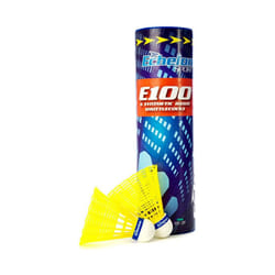 Echelon E100 Yellow Badminton Shuttlecocks (6 pieces), high-quality