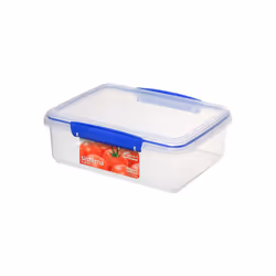 Sistema KLIP IT Food Storage Container 2 L Airtight & Stackable Meal Prep Container Lid School Lunch Box BPA-Free 1 Count Blu ...