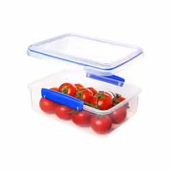 Sistema KLIP IT Food Storage Container 2 L Airtight & Stackable Meal Prep Container Lid School Lunch Box BPA-Free 1 Count Blue