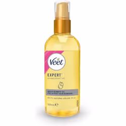 Veet Miraculous Oil 100m Razor Bumps Treatment Women's Shaving Dermaplaning Oil Face Hair Removal Argan, Shea Butter, Almond, ...