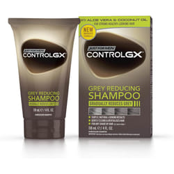 Just For Men Control GX Grey Reducing Shampoo For Grey Hair With Coconut Oil & Aloe Vera New Improved Formula All Shades, 118ml, packaging may vary