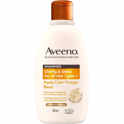 Aveeno Clarify and Shine Apple Cider Vinegar Scalp Soothing Shampoo for all Hair Types 300ml