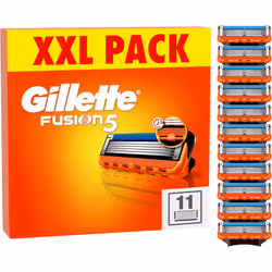Gillette Fusion5 Razor Blades Men, Pack of 11 Razor Blade Refills with Precision Trimmer, 5 Anti-Friction Razor Blades