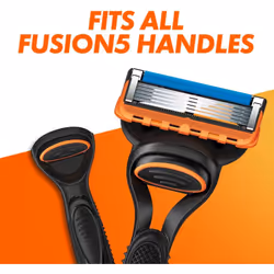 Gillette Fusion5 Razor Blades Men, Pack of 11 Razor Blade Refills with Precision Trimmer, 5 Anti-Friction Razor Blades