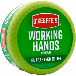 OKeeffe.s Working Hands 96g Jar Hand Cream Extremely Dry Cracked Hands Instantly Boosts Moisture Levels Creates a Protective ...