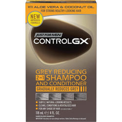 Just For Men Control GX 2-in-1 Shampoo & Conditioner Gradually & Permanently Reduces Grey Hair With Each Wash  All Shades