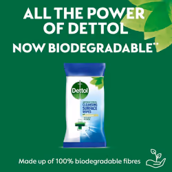 Dettol Antibacterial Cleaning Wipes ,Total 330 Wipes (3 Packs X 110) Kitchen Wipes Disinfectant Wipes Biodegradable Wipes ,Kitchen Cleaner Floor