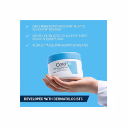 CERAVE SA Smoothing Cream for Rough and Bumpy Skin 340g with Salicylic Acid and 3 Essential Ceramides (Packaging May Vary)
