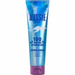 AUSSIE Super Serum Leave In Conditioner Hair Serum Treatment For Dry Damaged Hair 100 Hours of Hydration Smooth Prevent Split ...