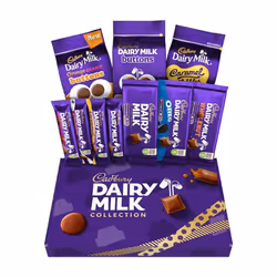Cadbury Dairy Milk Deluxe Chocolate Hamper, Gift Box of 10 Assorted Chocolate Bars and Bags, 1.04 kg