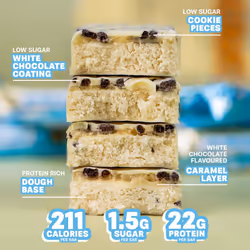Grenade High Protein, Low Sugar Bar - White Chocolate Cookie, 12 x 60 g