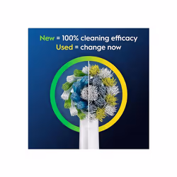 ORAL-B Pro Cross Action Electric Toothbrush Head, X-Shape And Angled Bristles for Deeper Plaque Removal, Pack of 4 Toothbrush Heads, White