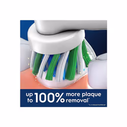ORAL-B Pro Cross Action Electric Toothbrush Head, X-Shape And Angled Bristles for Deeper Plaque Removal, Pack of 4 Toothbrush Heads, White