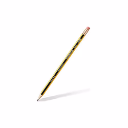 STAEDTLER 122-2 BK10 Noris Graphite Pencil with Eraser Tip - HB (Pack of 10)