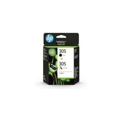 HP Black/Tri-Colour Original Ink Cartridges (6ZD17AE), Pack of 2