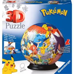 Ravensburger Pokemon 3D Jigsaw Puzzle Ball for Kids Age 6 Years Up - 72 Pieces - No Glue Required - Gifts for Boys and Girls