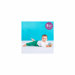 Bright Starts Oball Easy Grasp Classic Ball BPA-Free Infant Toy in Red Yellow Green Blue Age Newborn and up 4 Inches