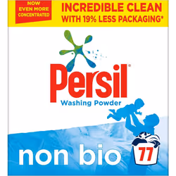 Persil Non Bio Washing Powder XXL Family Pack 100% recyclable pack for stain removal that's gentle next to sensitive skin 3.8 ...