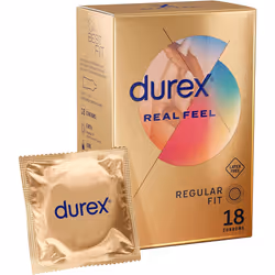Durex Real Feel Condoms Latex Free Regular Fit 18s