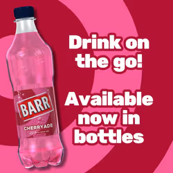 BARR since 1875 24 Pack Cherryade Zero No Sugar Cherry Flavoured Fizzy Drink Cans "Fizzingly Fun" 24 x 330ml Cans