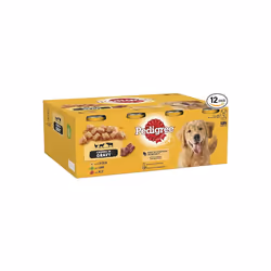Pedigree Adult - Wet Dog Food - for Adult Dogs - Can Mixed Selection in Gravy - 12 x 400 g