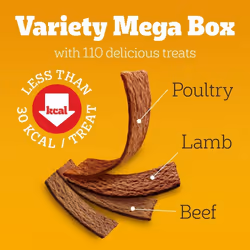Pedigree Schmackos Mega Pack 110 Strips Snacks Dog Treat Multipack with Beef Lamb and Poultry Flavours 790 g Pack of 1