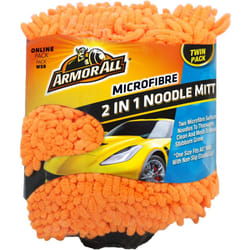 Armor All, Microfibre Noodle Car Wash Mitt, Set of 2, Dual Surfaces To Eliminate Dirt And Bugs Ideal for Car & Motorcycle Detailing