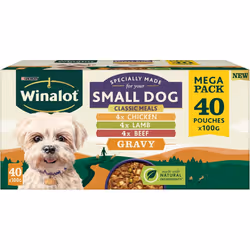 Winalot Meaty Chunks Small Dog Mixed in Gravy Wet Dog Food 40x100g