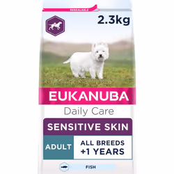 Eukanuba Sensitive Skin Hypoallergenic Complete Dry Dog Food for Adult Dogs with Fish 2.3 kg