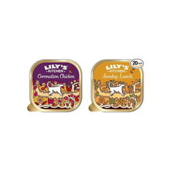 Lily's Kitchen Coronation Chicken Grain Free Complete Adult Wet Dog Food (10 x 150g) & Adult Sunday Lunch Wet Dog Food (10 x 150 g)