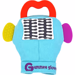 Gummee Teething Glove Teething Mitten Babies Detachable Teething Ring Side Teethers for Babies 3-6 Months (up to 9 Months) Co ...