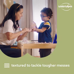 WaterWipes Plastic-Free Textured Clean Toddler Baby Wipes 720 Count (12 Packs) 99.9% Water Based Wipes Unscented for Sensitive Skin (Packing May Vary