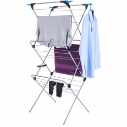 Minky 3 Tier Plus Clothes Airer, Silver
