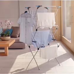 Minky 3 Tier Plus Clothes Airer, Silver