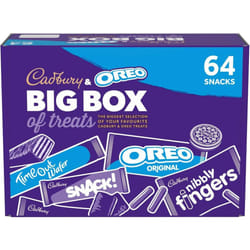 Cadbury Pack of 1 & OREO Big Box of Treats 64 Assorted Chocolates & Snacks 1790 g