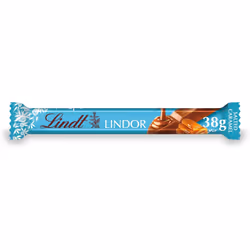 Lindt Lindor Salted Caramel Chocolate Bar 38 g (Pack of 24)