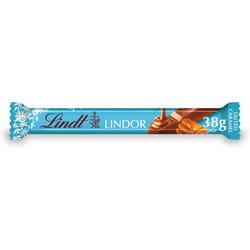 Lindt Lindor Salted Caramel Chocolate Bar 38 g (Pack of 24)