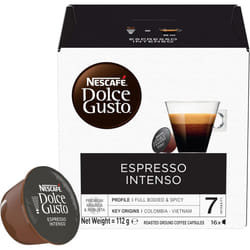 NESCAFÃ Dolce Gusto Espresso Intenso Coffee Pods total of 48 Espresso Intenso Coffee pods Medium Roast with Velvety Crema Intensity 7 (3 Packs)